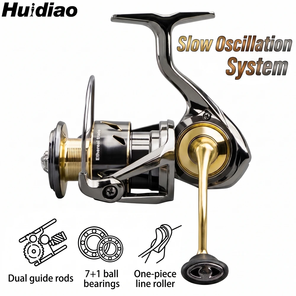 Abu Garcia Reel Max - Huidiao Wasserdichte Spinnrolle mit langsamem Oszillationssystem,