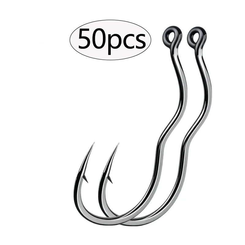 Fishing Hook Assortment - 50 Stück langlebige automatische Flip-Angelhaken aus