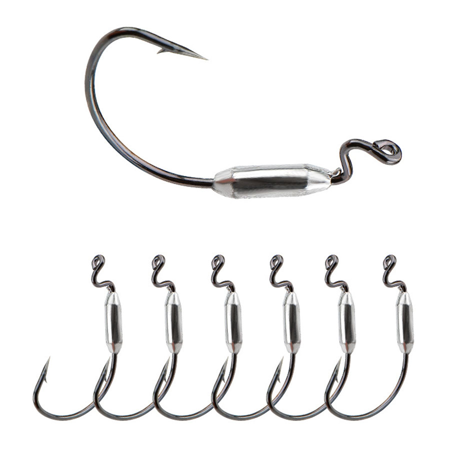 5 Stück weicher Wurmköder 1/0  – Fishing Hook Offset Bewertung und Preis