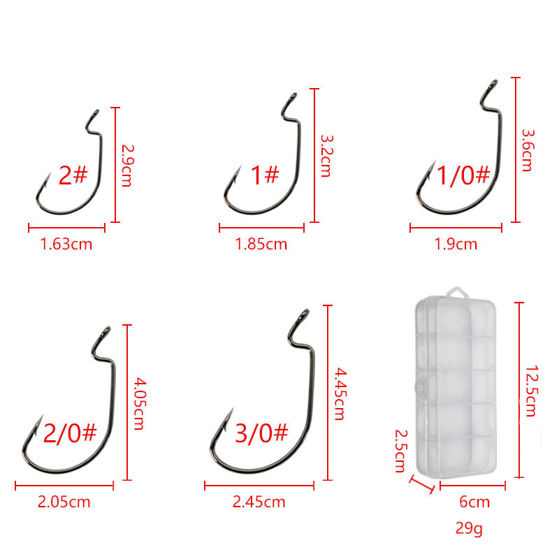 50 stücke Breite Wurm Haken Ca – Fishing Hook Barbless Bewertung und Preis