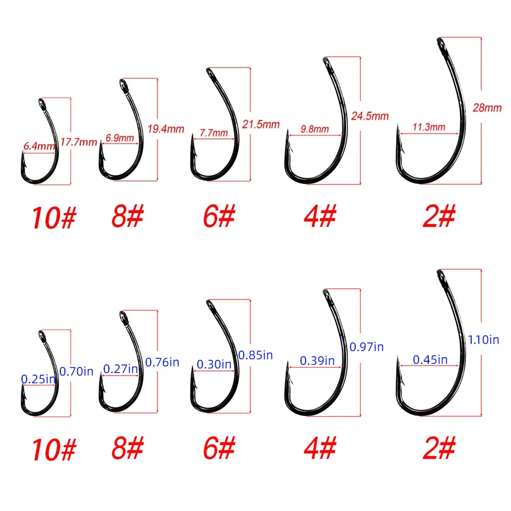 100 Stück beschichtete Karpfen – Fishing Hook Assortment Bewertung und Preis